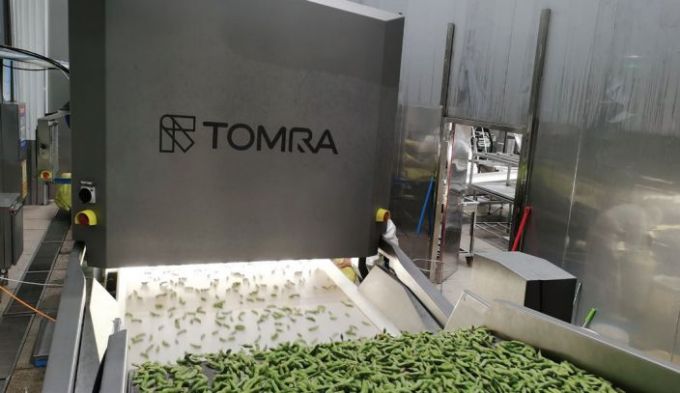 TOMRA 5B在分选毛豆荚